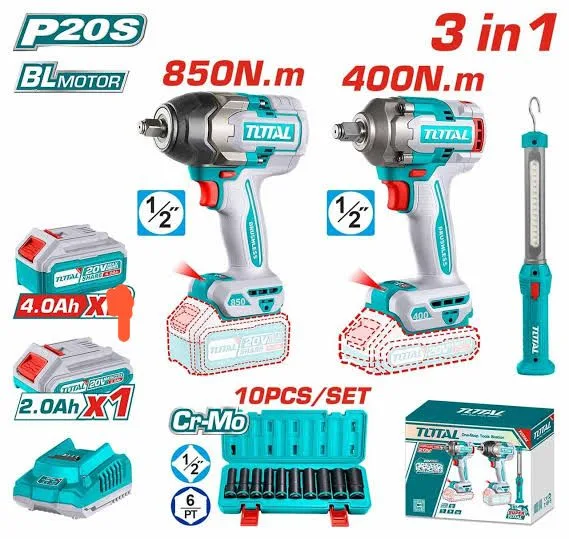 طقم كومبو دريل 850 و 400 نيوتن - TOSLI241195