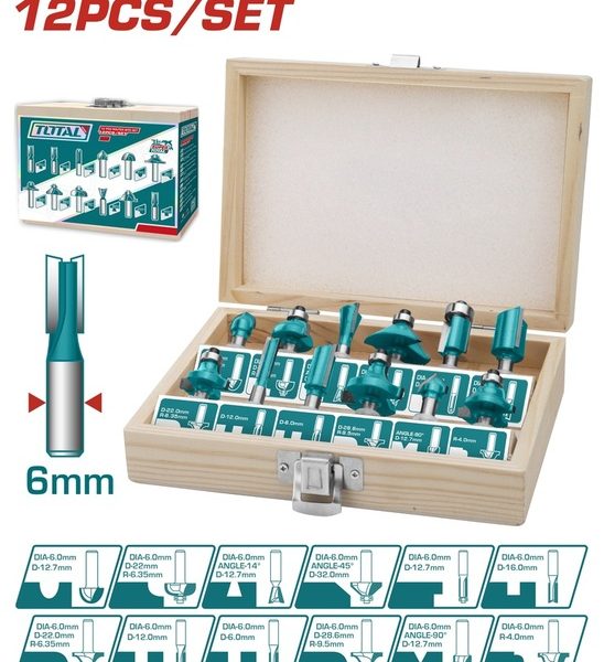 طقم بنط راوتر 6 مم - TACSR0121