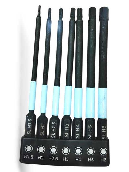 WhatsApp Image 2025-09-20 at 12.15.29 AM (3) (1) طقم سن مفك الانكيه عادة 10 سم 7 قطع - الصورة 1