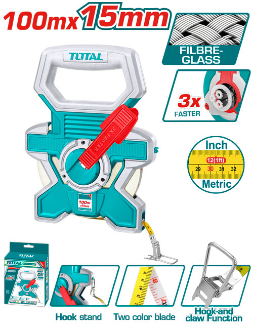 69970dc0b24bf شريط 100 متر فيبر - TMTF181006 - الصورة 1