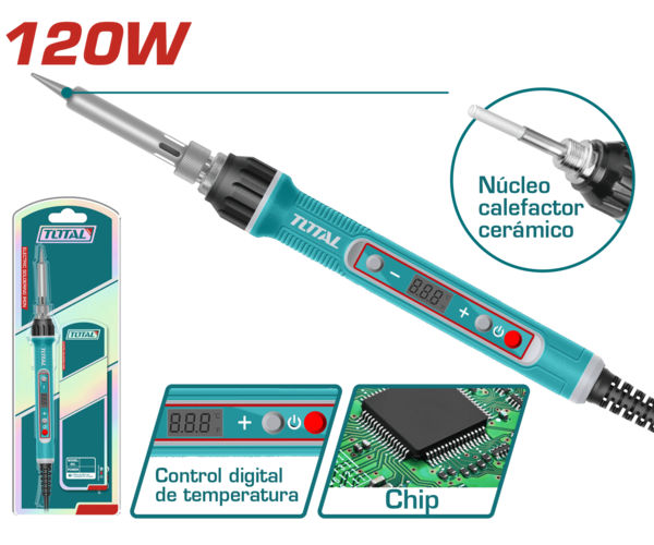 كاوية لحام 120 وات بضابط حرارة - TET01610
