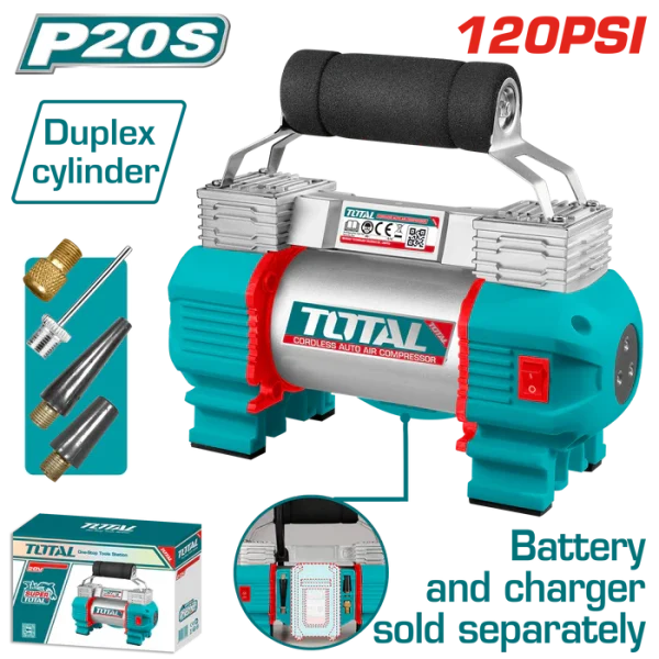 كمبروسر سيارة 2 بستم 20 فولت بدون بطارية - TACLI2026