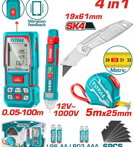 كومبو متر ليزر و متر و كتر و مفك تست - TOS250701M
