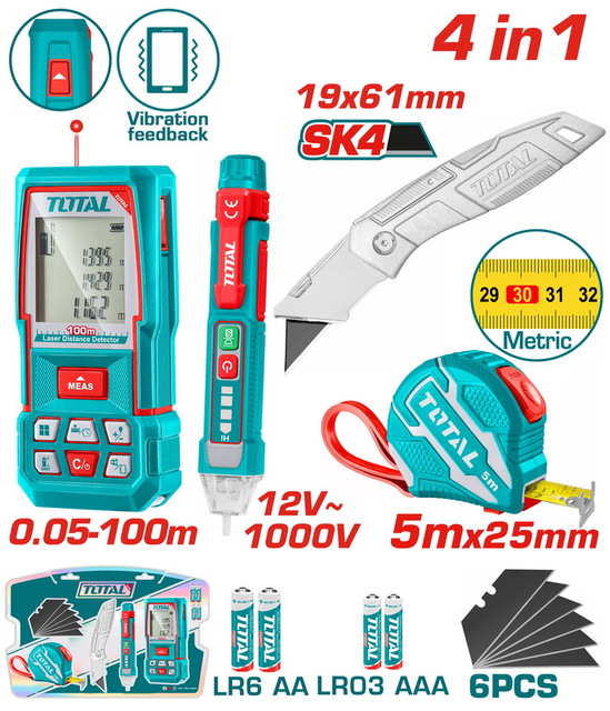 TOS250701M كومبو متر ليزر و متر و كتر و مفك تست - TOS250701M - الصورة 1